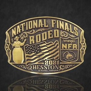 Montana Silversmiths LIMITED EDITION 2021 Hesston NFR Bronze Buckle $110 - NEW